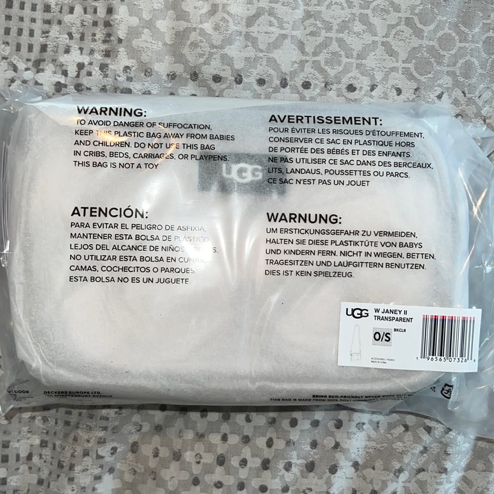 NWT UGG Janey II Transparent (3 in 1) Black Crossbody - Picture 8 of 11